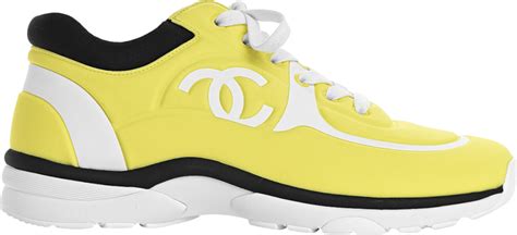 chanel shoes yellow|Chanel a1 sneaker retail.